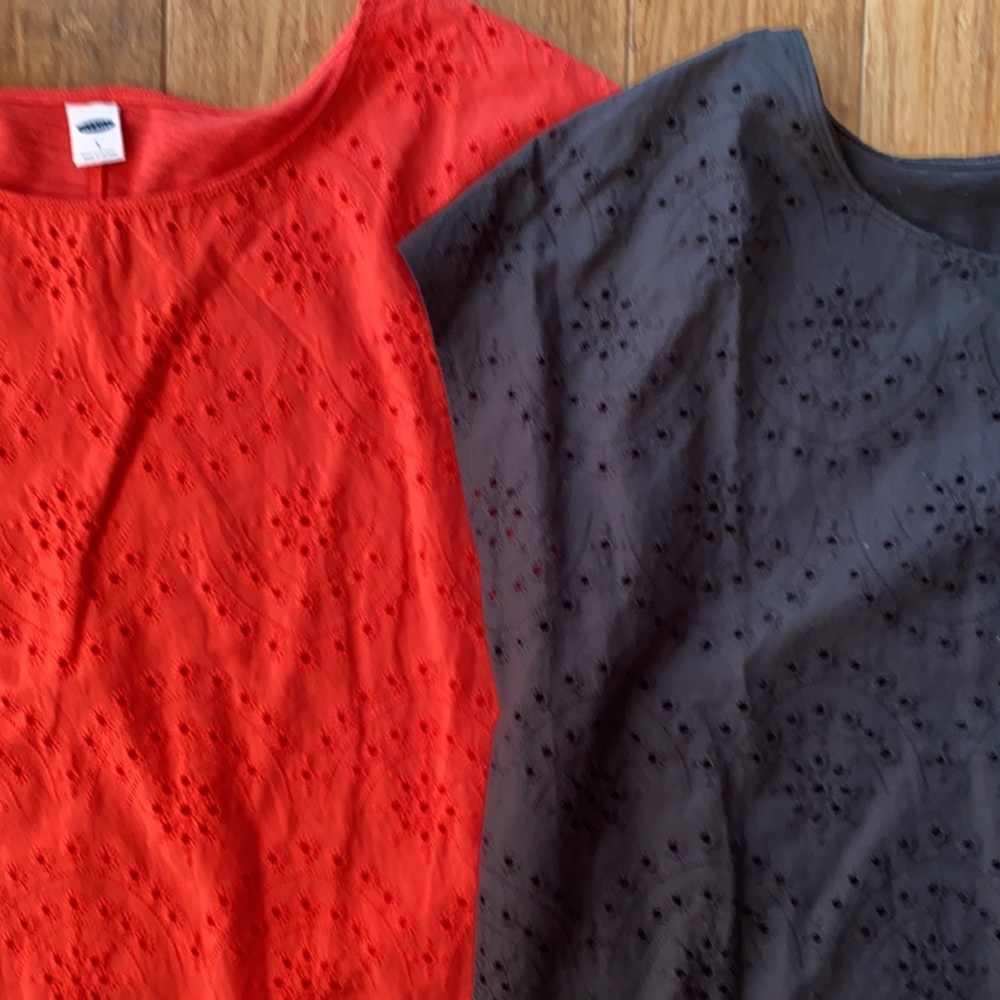Old Navy Eyelet Tee Bundle - Red & Black - Picture 8 of 9